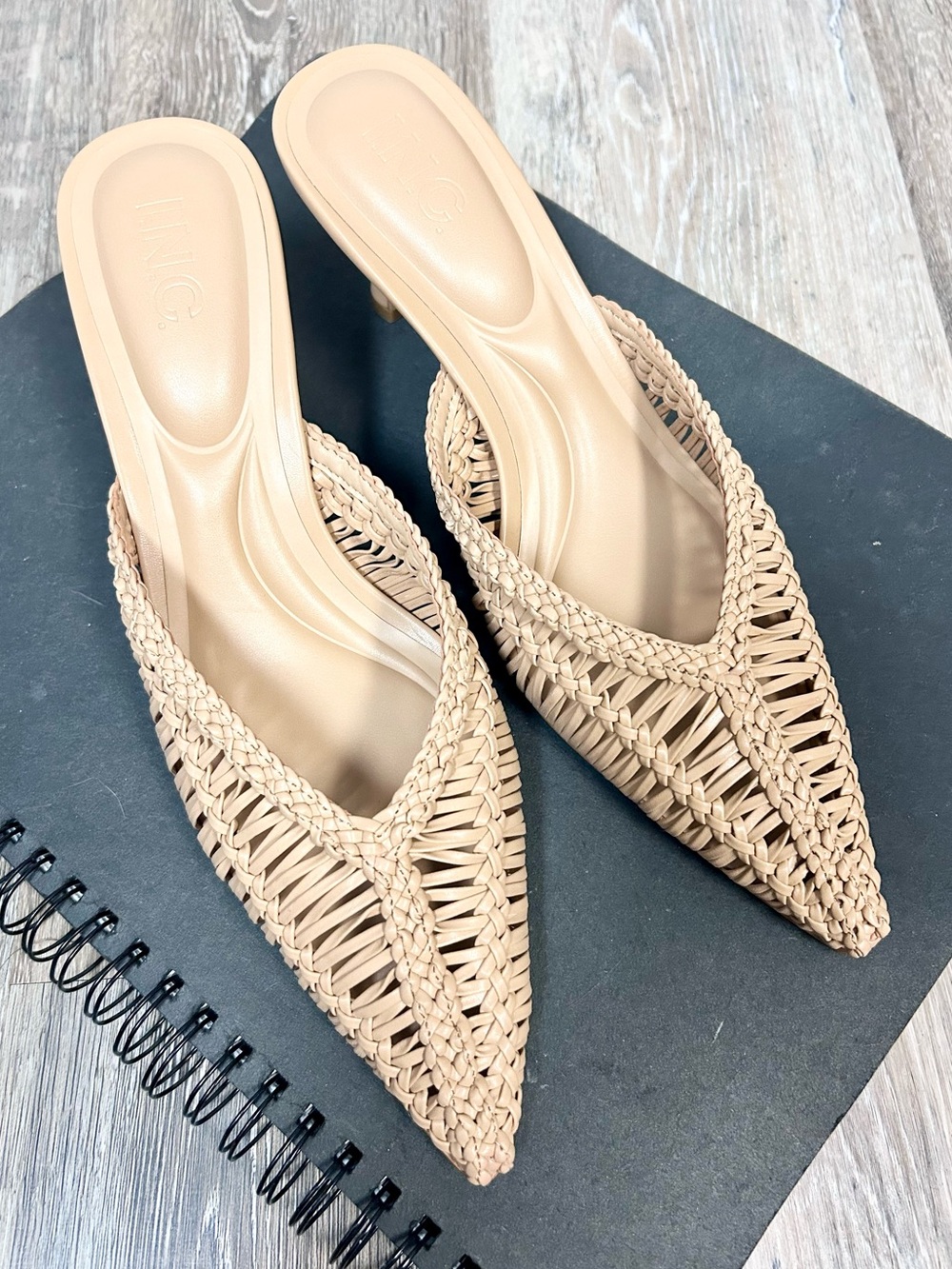 INC 🧺 INC International Concepts Georete Woven Pump - English Walnut - Size 9.5